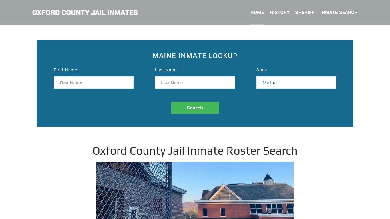 Oxford County Jail Inmate Roster Lookup, South Paris, ME